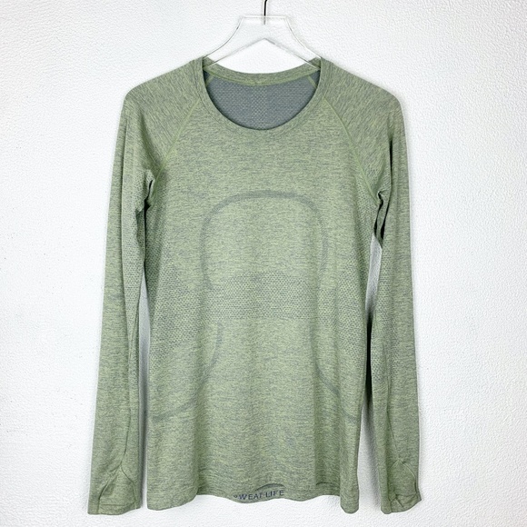 lululemon athletica Tops - lululemon | Swiftly Tech 2.0 Long Sleeve Asphalt Grey Lemon